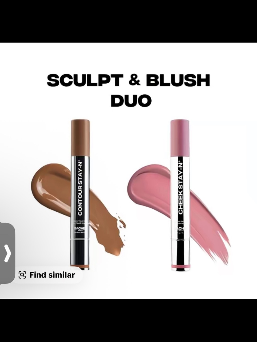 Sculpt & Blush Duo Cream Sticks — Pink Blush & Brown Contour